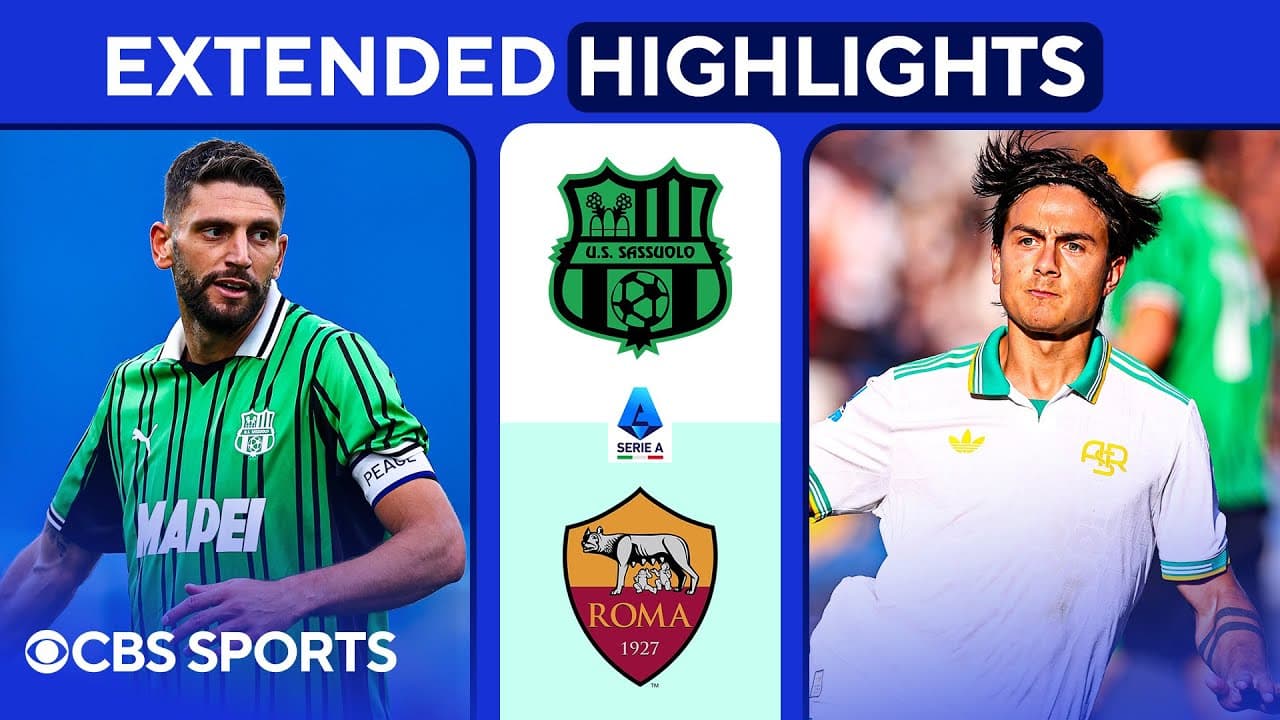 Sassuolo vs. Roma thumbnail