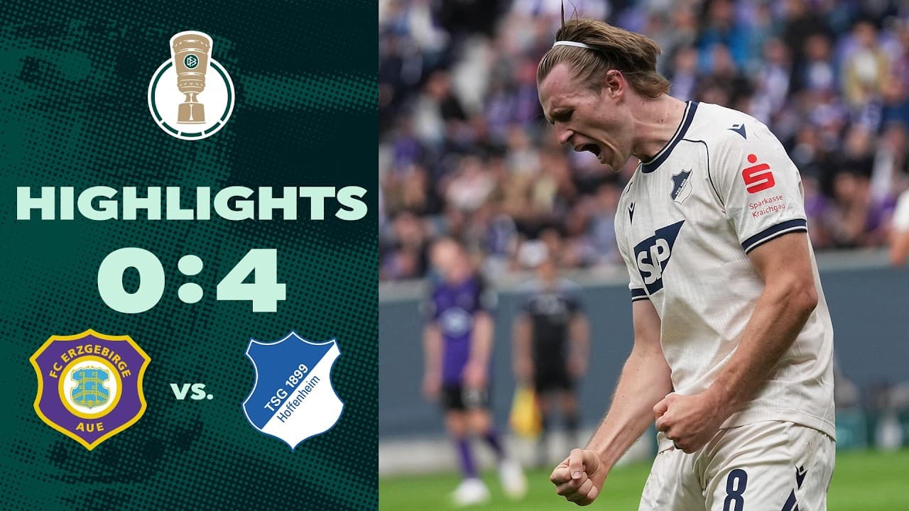 Erzgebirge Aue vs. TSG Hoffenheim thumbnail