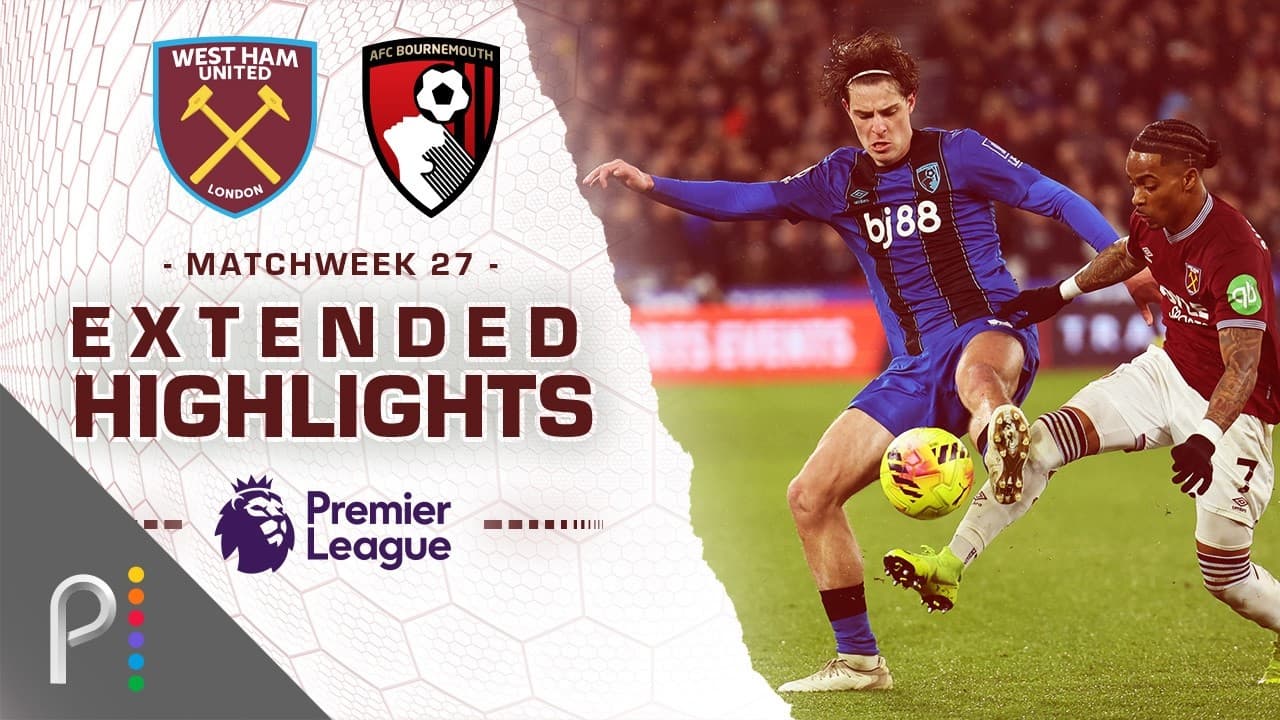 West Ham United vs. Bournemouth thumbnail