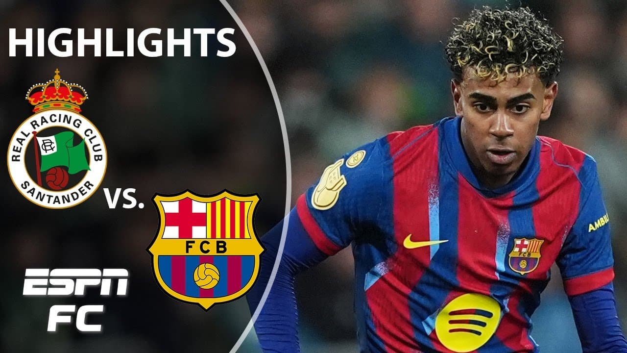 Racing Santander vs. Barcelona thumbnail