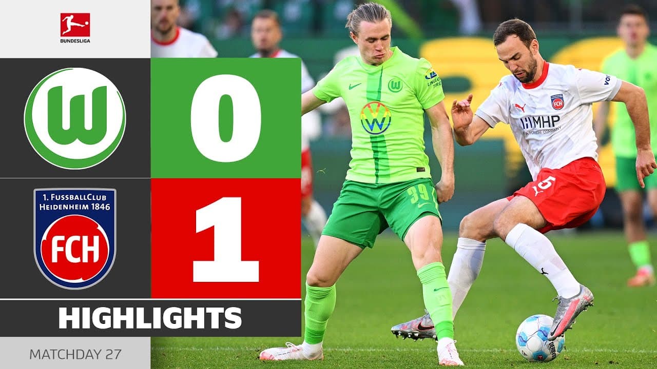 VfL Wolfsburg vs. Heidenheim thumbnail