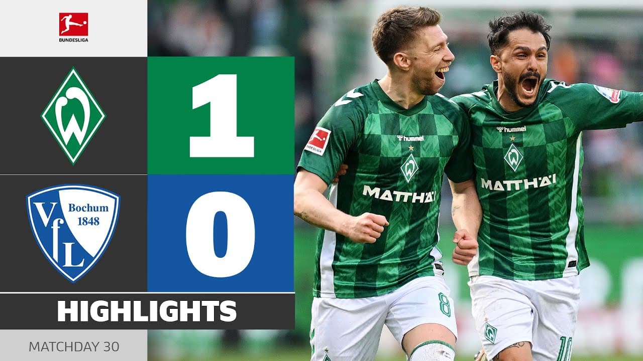Werder Bremen vs. VfL Bochum thumbnail