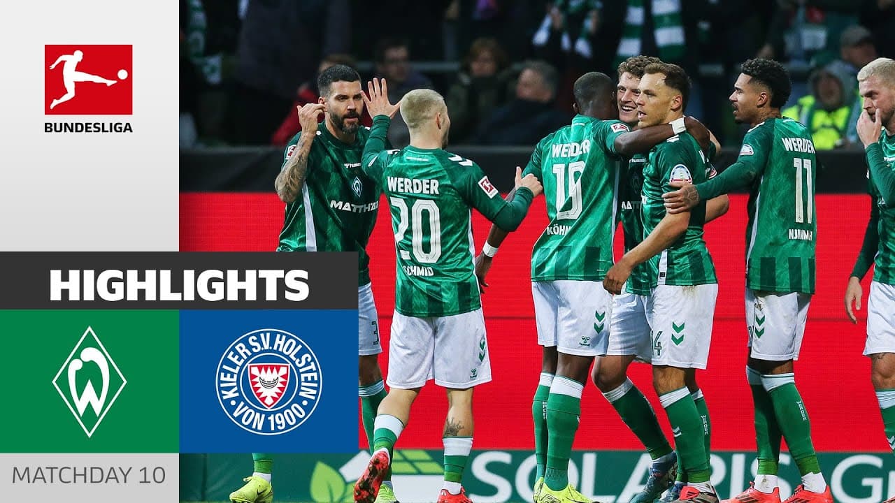 Werder Bremen vs. Holstein Kiel thumbnail