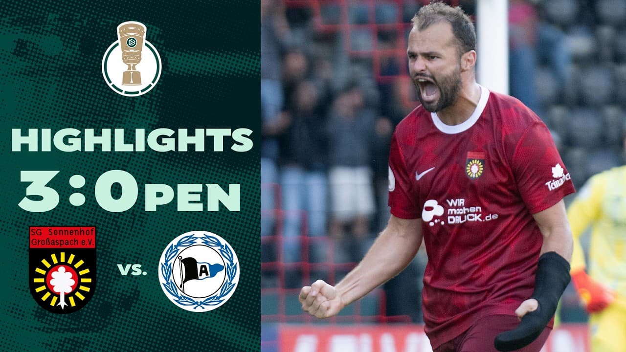 SG Sonnenhof Großaspach vs. Arminia Bielefeld thumbnail